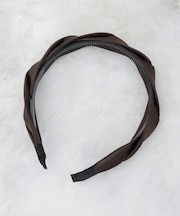 サテンねじりデザインカチューシャ