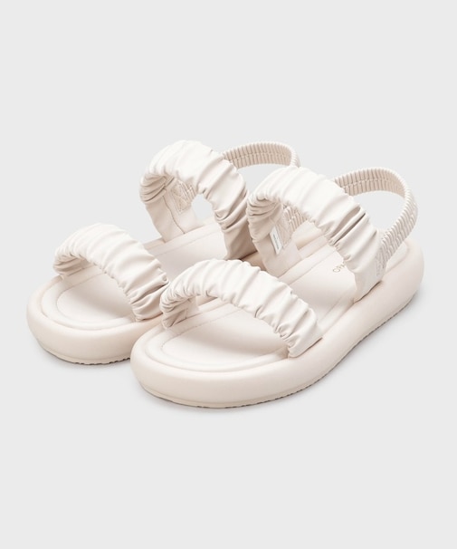 ギャザーベルトデザインサンダル