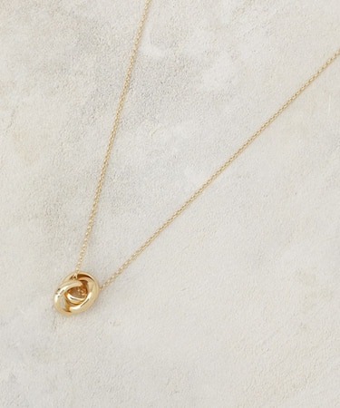 デザインリングスライドネックレス