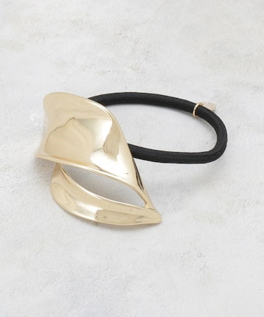 ニュアンスメタルパーツヘアゴム