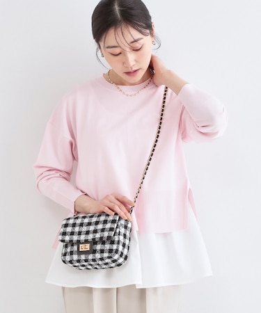 2WAYダイヤキルトチェーンショルダー