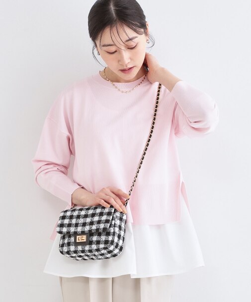 2WAYダイヤキルトチェーンショルダー