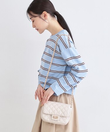 2WAYダイヤキルトチェーンショルダー