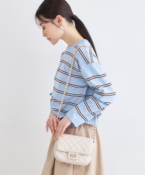 2WAYダイヤキルトチェーンショルダー