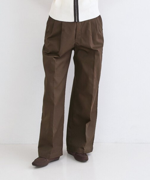 【Dickies(R)×OPAQUE.CLIP】ツータックワイドパンツ