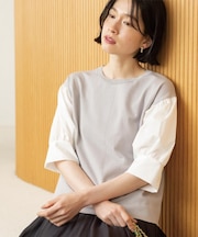 ボリュームスリーブドッキングニット