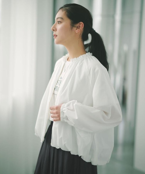 撥水 裾バルーンブルゾン【洗濯機OK】｜オペーク ドット クリップの