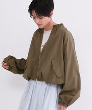 撥水 裾バルーンブルゾン【洗濯機OK】