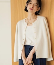 スナップボタンニットカーディガン【洗濯機OK/抗ピル】