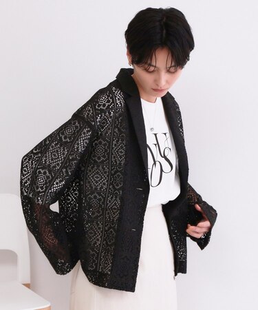 レーステーラードジャケット【洗濯機OK】