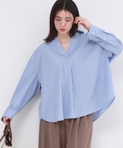 バックシャンスキッパーシャツ【洗濯機OK】