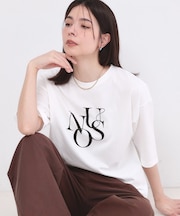 リラクシーロゴプリントTシャツ【洗濯機OK】