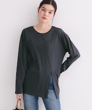 シアースリットカットソー【洗濯機OK】