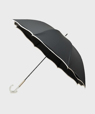 晴雨兼用バイカラーパイピングデザイン長傘