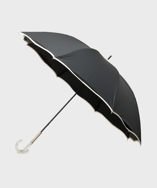 晴雨兼用バイカラーパイピングデザイン長傘