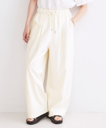 バレルレッグイージーパンツ【洗濯機OK】