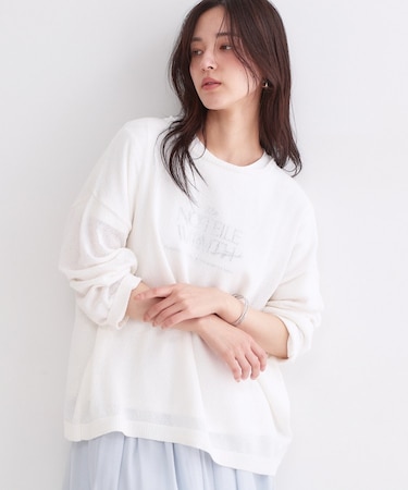 麻混リラクシーニット【洗濯機OK】