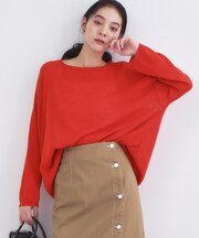 麻混リラクシーニット【洗濯機OK】