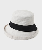 リネンバイカラーハット