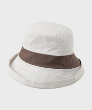 リネンバイカラーハット