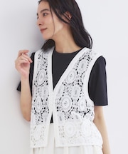 レースVネックベスト