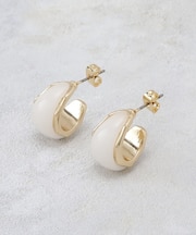 エポ乳白カラーピアス