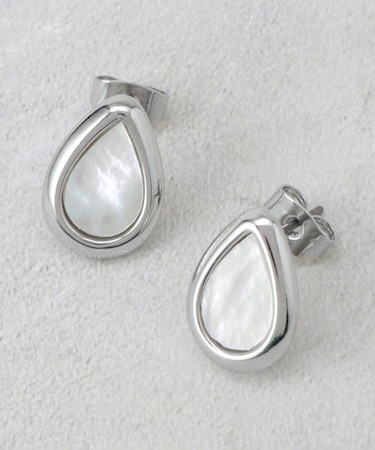 シェル×エッジメタルしずくピアス