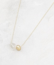 天然石×メタルスライドネックレス