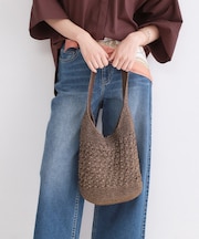 カギ針ラメワンショルダーバッグ