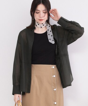 シアーローンシャツ【洗濯機OK】