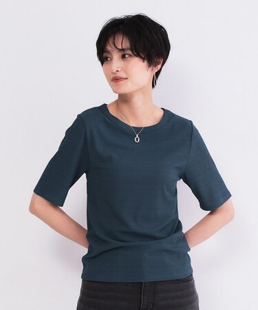 シアーメランジリブカットソー【洗濯機OK】