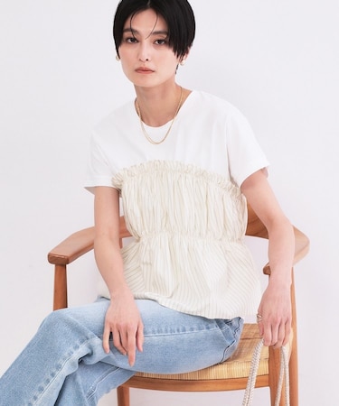 ビスチェドッキングTシャツ【洗濯機OK】