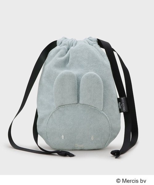 ◇【miffy】パイル巾着ポーチ｜オペーク ドット クリップの通販｜&mall