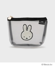 ◆【miffy】さがら刺繍チュールメッシュポーチ