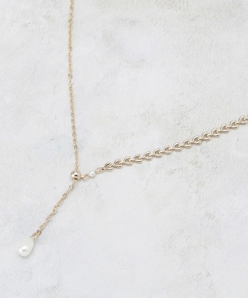 デザインミニチェーンスライドネックレス