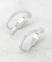 メタルオーバルワンタッチイヤリング