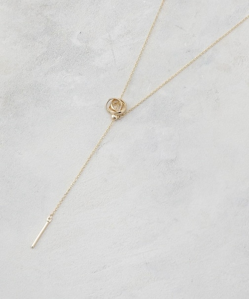 2WAYリングデザイン スライドネックレス