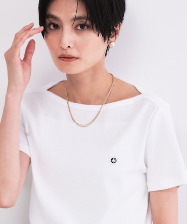 【PETIT BATERU/プチバトー】ボートネック半袖Tシャツ