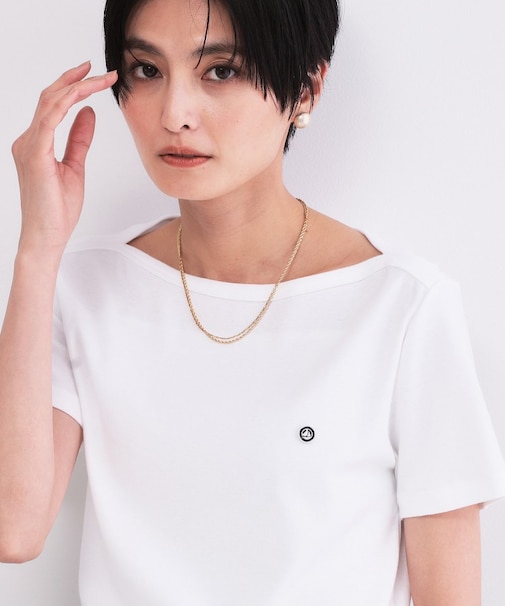 【PETIT BATERU/プチバトー】ボートネック半袖Tシャツ