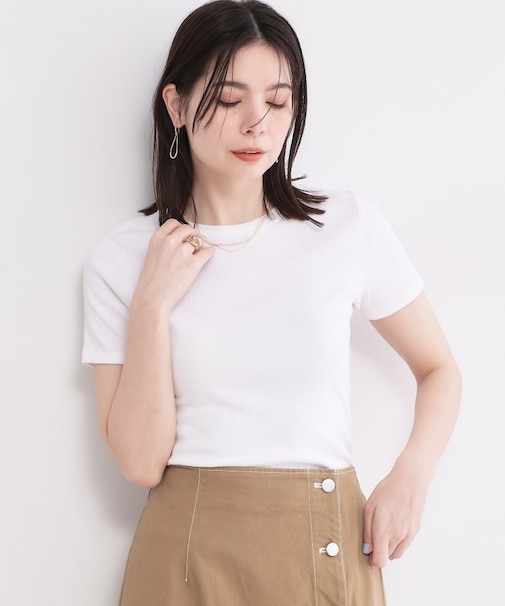 【PETIT BATEAU／プチバトー】クルーネック半袖Tシャツ