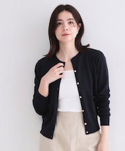 【UVケア】ポケットクルーニットカーディガン《洗濯機OK》