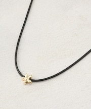 【長さ調整可】ミニフラワーコードネックレス