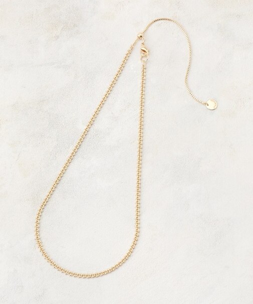 【長さ調整可】デザインミニチェーンネックレス
