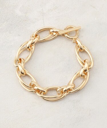 オーバルチェーンブレスレット