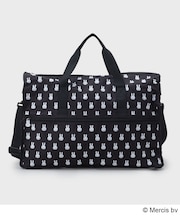 ◆【miffy】総柄プリント折りたたみキャリーオンBIGトートバッグ