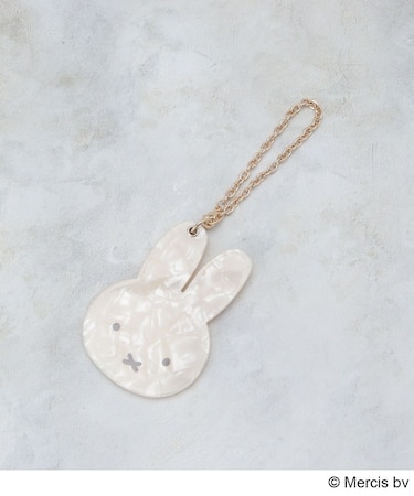 ◆【miffy】フェイス型シェル調スライドミラーチャーム
