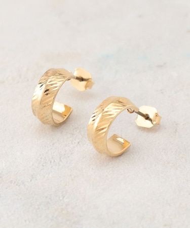 ツイルデザインメタルピアス