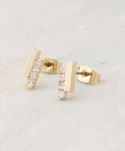 ビジューバーピアス