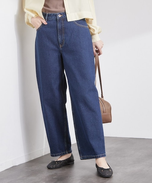バレルレッグデニム【洗濯機OK】