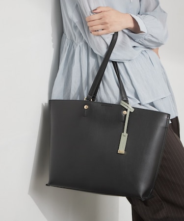 【A4サイズ／3層仕様／通勤対応】名品バイカラートートバッグ